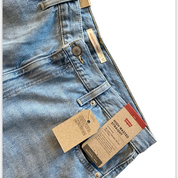 NWT Levi’s women’s high rise straight jeans 32x29 - Picture 8 of 9